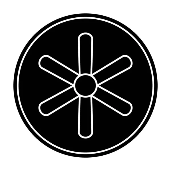 Ikona Wektor Wentylatora Ilustracja Projekt Logo — Wektor stockowy