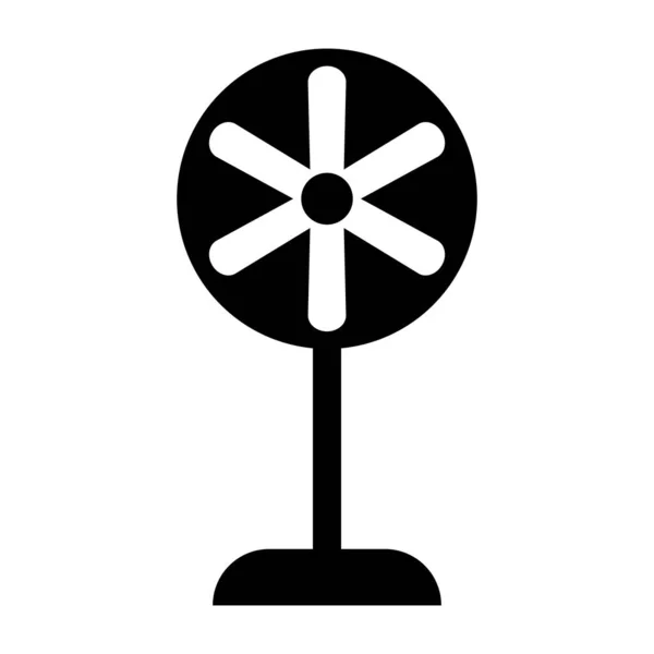 Вентилятор Значок Векторна Ілюстрація Дизайн Логотипу — стоковий вектор