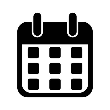 Takvim simgesi vektör illüstrasyon logo tasarımı