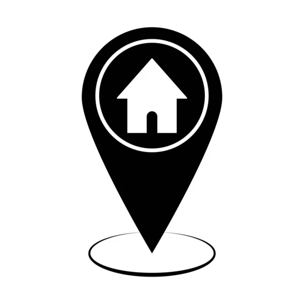 Lokalizacja Ikona Wektor Ilustracja Logo Projekt — Wektor stockowy