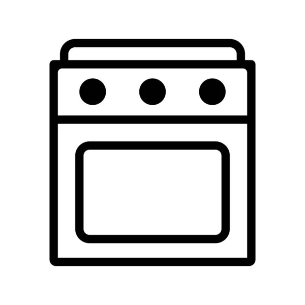 烤箱图标矢量插图标志设计 — 图库矢量图片