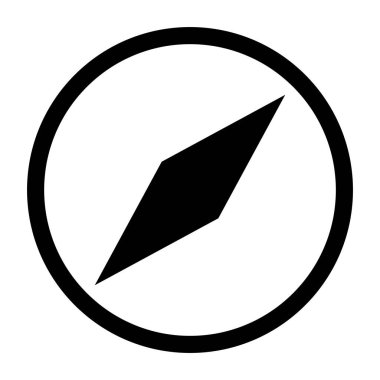 yön veya gezinme simgesi vektör şablonu çizim logosu tasarımı