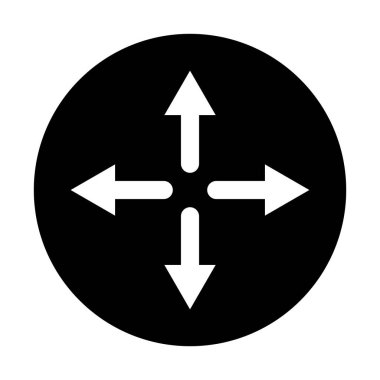 yön veya gezinme simgesi vektör şablonu çizim logosu tasarımı