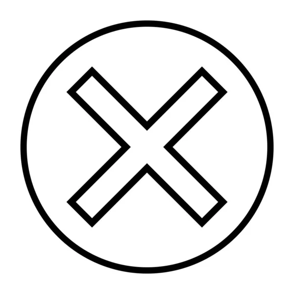 Удалить Рисунок Логотипа Векторного Шаблона Иконки — стоковый вектор