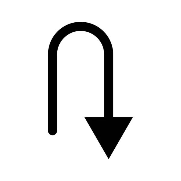 Wegbeschreibung Oder Navigationssymbol Vektorvorlage Illustration Logo Design — Stockvektor