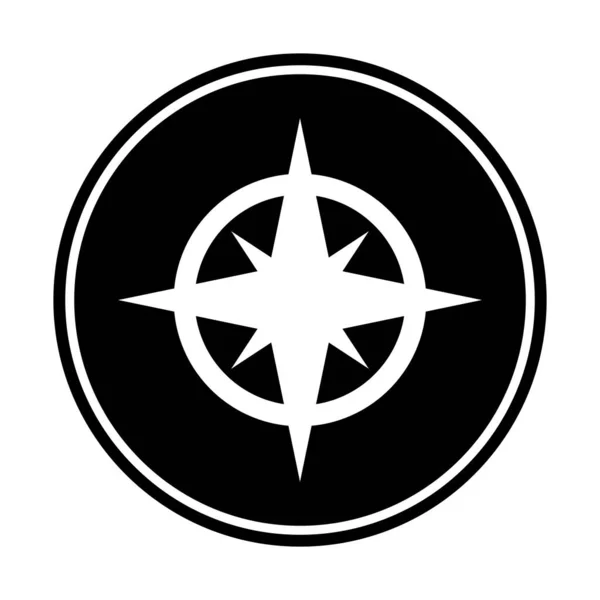 Direzioni Icona Navigazione Modello Vettoriale Illustrazione Logo Design — Vettoriale Stock