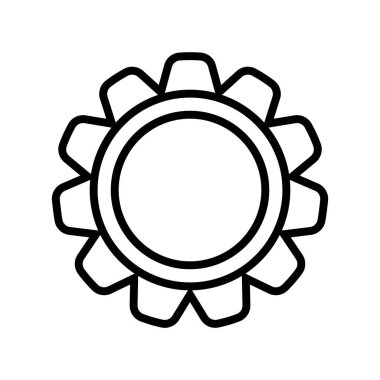 dişli simgesi vektör şablonu illüstrasyon logo tasarımı