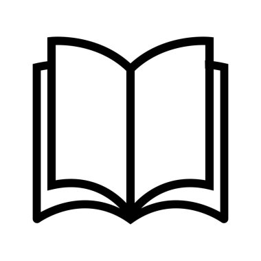 kitap simgesi vektör şablonu illüstrasyon logo tasarımı