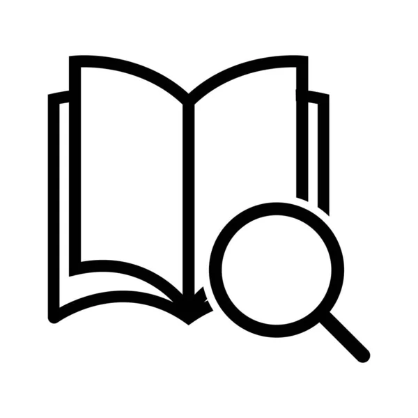 Libro Icona Vettoriale Modello Illustrazione Logo Design — Vettoriale Stock