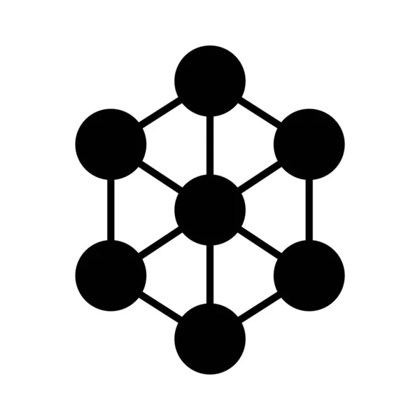 Молекула Значок Векторний Шаблон Ілюстрація Логотип Дизайн — стоковий вектор
