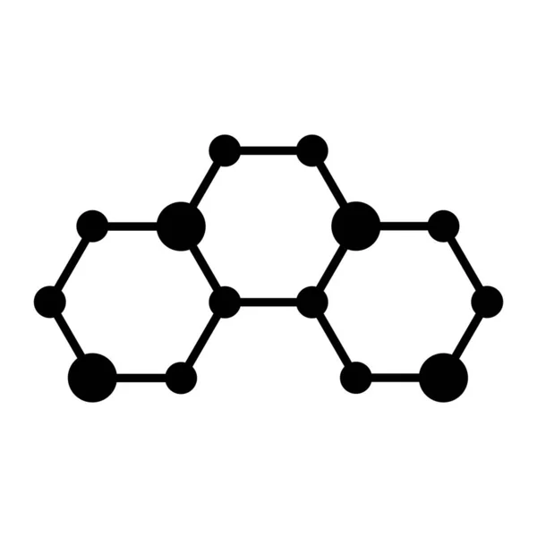 Molecule Icon Vector Template Illustration Logo Design — Vector de stock