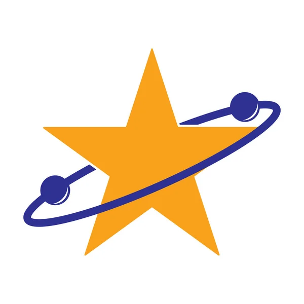 Desain Logo Gambar Vektor Ikon Bintang - Stok Vektor