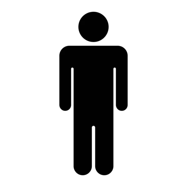 男性の性別アイコンベクトルイラストロゴデザイン — ストックベクタ