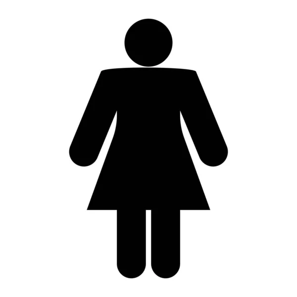 Modello Vettoriale Icona Genere Femminile Illustrazione Logo Design — Vettoriale Stock