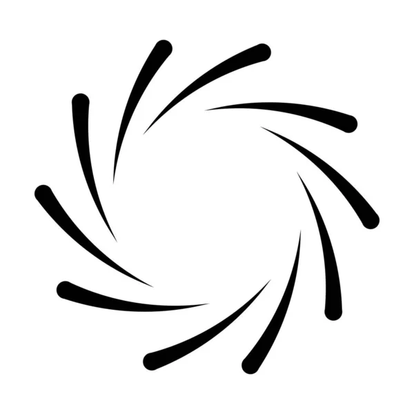 Spirale Cerchio Icona Vettoriale Modello Illustrazione Logo Design — Vettoriale Stock