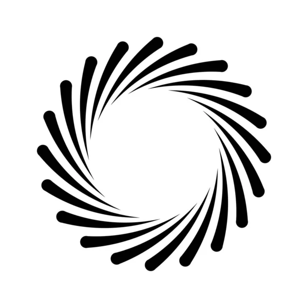 Espiral Círculo Icono Vector Plantilla Ilustración Logo Diseño — Vector de stock