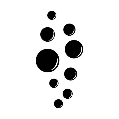 kabarcık ikonu vektör şablonu illüstrasyon logo tasarımı