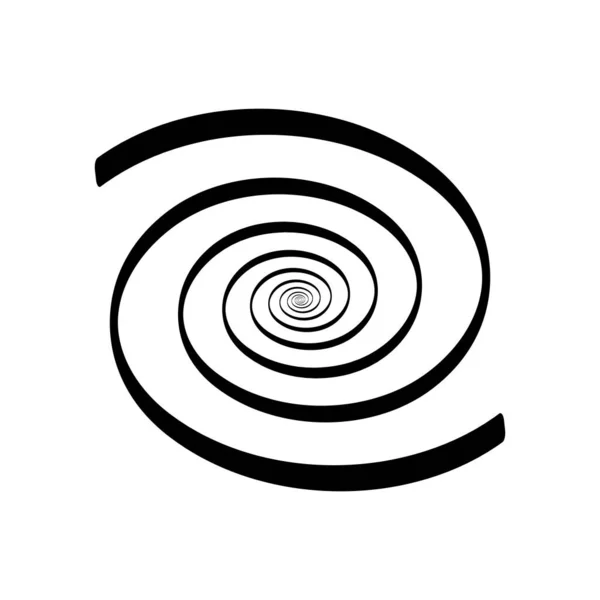 Ícone Espiral Vetor Modelo Ilustração Logotipo Design —  Vetores de Stock