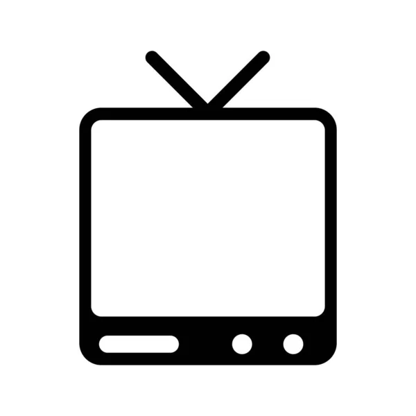 Icono Televisión Vector Plantilla Ilustración Logo Diseño — Archivo Imágenes Vectoriales