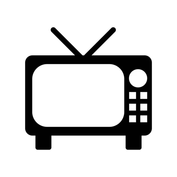 Television Icon Vector Template Illustration Logo Design — Stock Vector