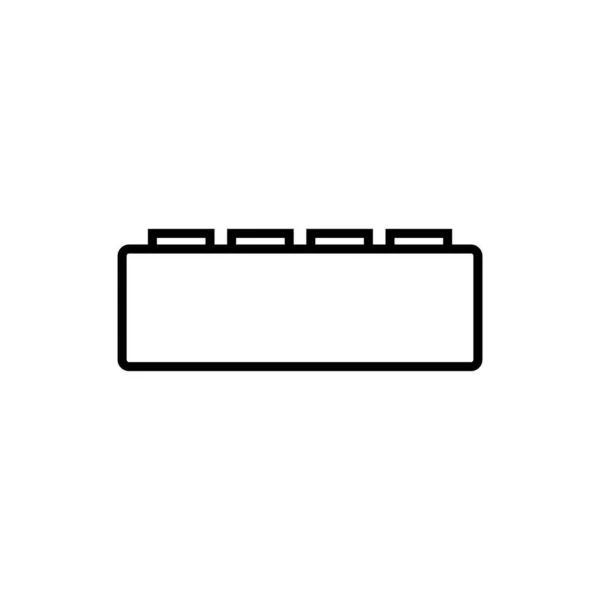 Будівельний Блок Значок Векторний Шаблон Ілюстрація Логотип Дизайн — стоковий вектор