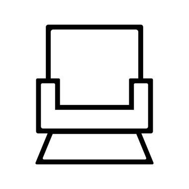 sandalye simgesi vektör şablonu illüstrasyon logo tasarımı