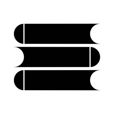 Kitap yığını ikon vektör şablonu illüstrasyon logo tasarımı