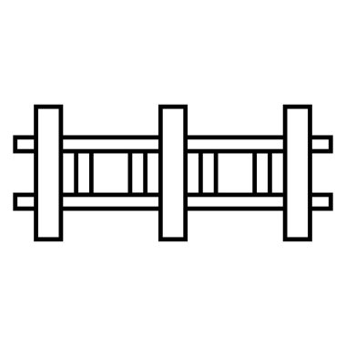 çit simgesi vektör şablonu çizim logosu tasarımı