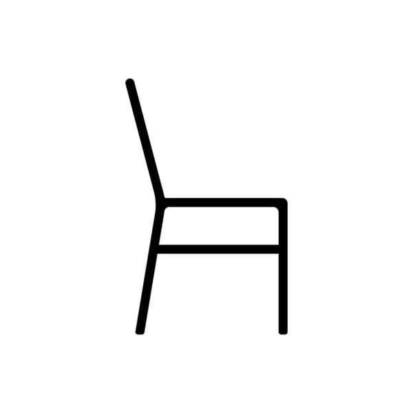 Krzesło Ikona Wektor Szablon Ilustracja Logo Projekt — Wektor stockowy
