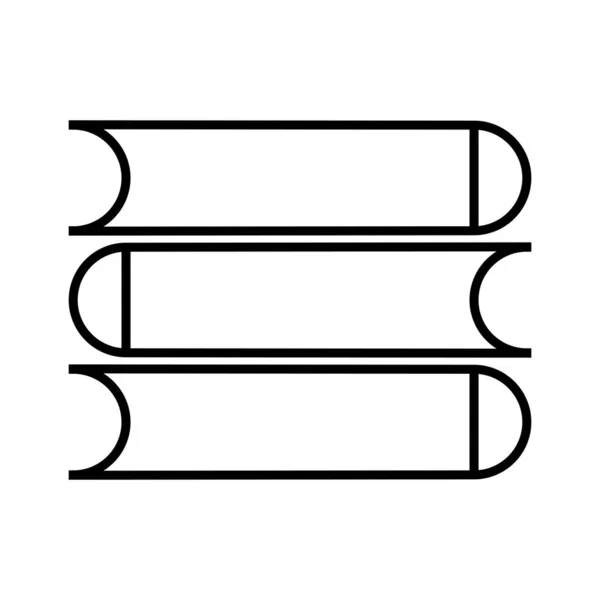 Buch Stack Symbol Vektor Vorlage Illustration Logo Design — Stockvektor
