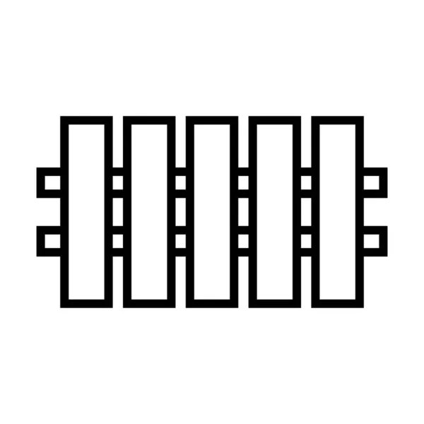 Zaun Symbol Vektor Vorlage Illustration Logo Design — Stockvektor