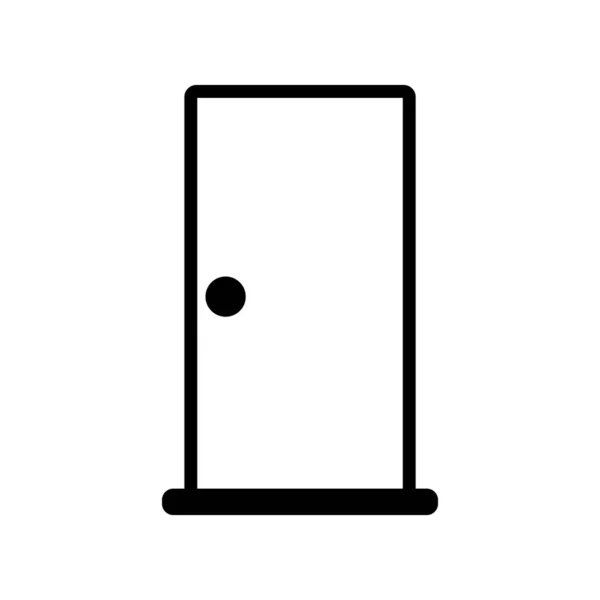 Іконка Двері Векторний Шаблон Ілюстрація Логотип Дизайн — стоковий вектор
