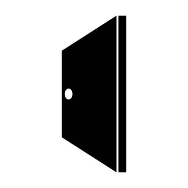 kapı simgesi vektör şablonu illüstrasyon logo tasarımı