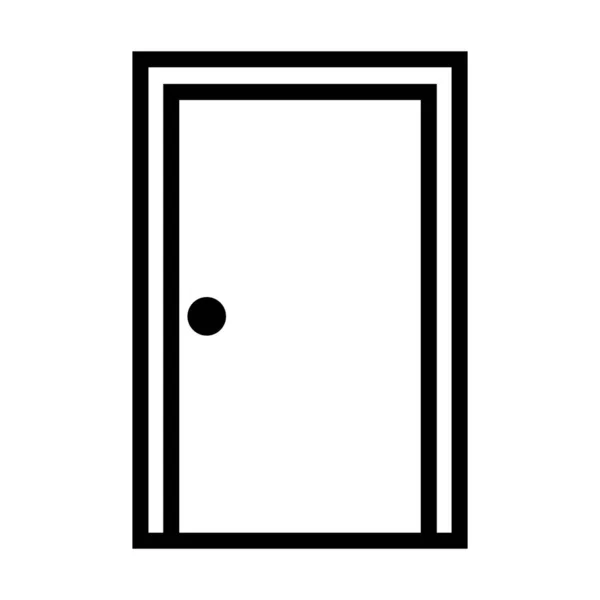Door Icon Vector Template Illustration Logo Design — Stock Vector
