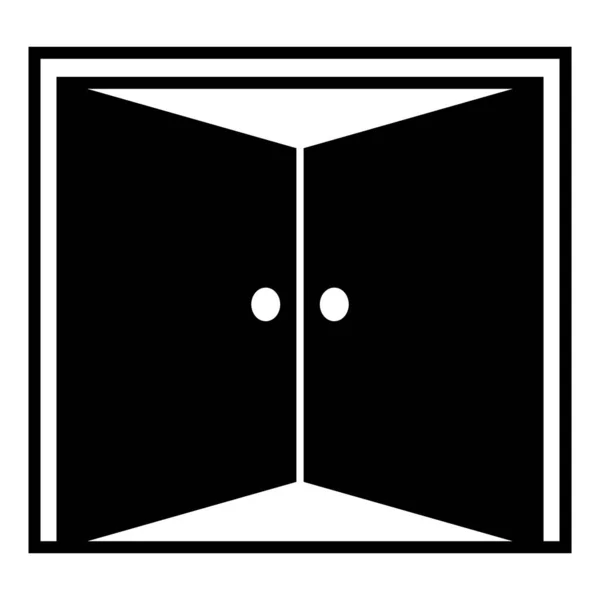Icono Puerta Vector Plantilla Ilustración Logo Diseño — Vector de stock