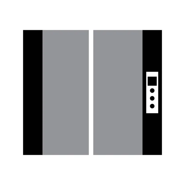 Дизайн Логотипа Векторного Шаблона Двери Лифта — стоковый вектор