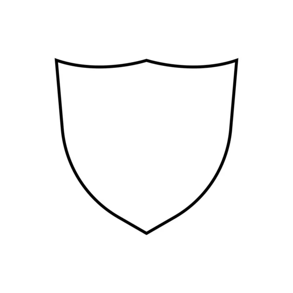 Escudo Ícone Vetor Modelo Ilustração Logotipo Design — Vetor de Stock