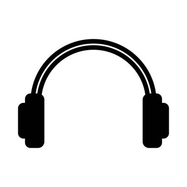 kulaklık simgesi vektör şablonu çizim logosu tasarımı