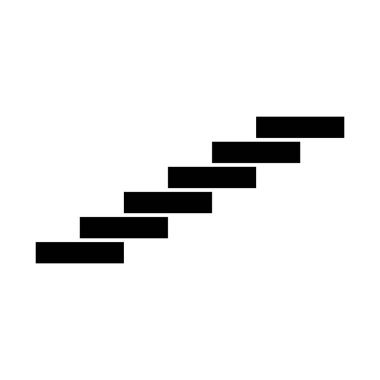 merdiven simgesi vektör şablonu çizim logosu tasarımı