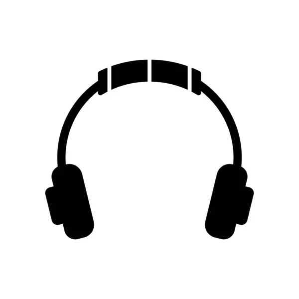 Headset Icon Vector Template Illustration Logo Design — Stock Vector