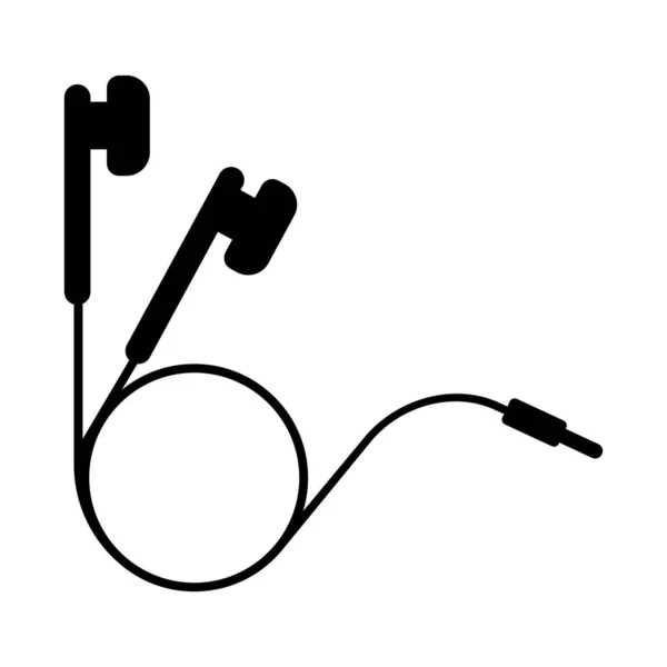 Headset Icon Vector Template Illustration Logo Design — Stock Vector