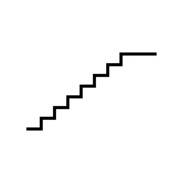 Сходи Значок Векторний Шаблон Ілюстрація Логотип Дизайн — стоковий вектор