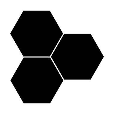 Kimyasal yapı simgesi vektör şablon logo tasarımı