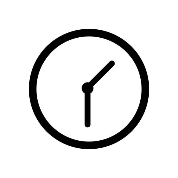 Clock Icon Vector Template Illustration Logo Design — Stock Vector