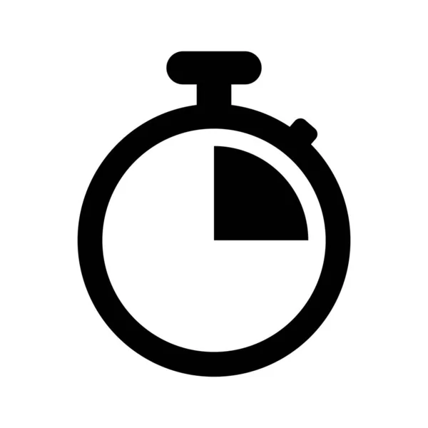 Stopwatch Pictogram Vector Template Illustratie Logo Ontwerp — Stockvector