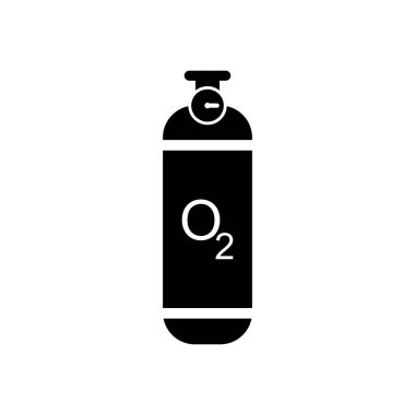 Oksijen simgesi vektör şablonu çizim logosu tasarımı