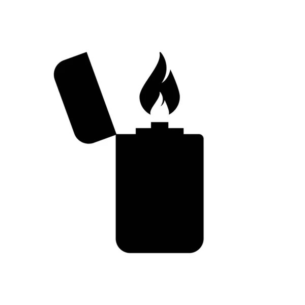 Lighter Icon Vector Template Illustration Logo Design — Stock Vector