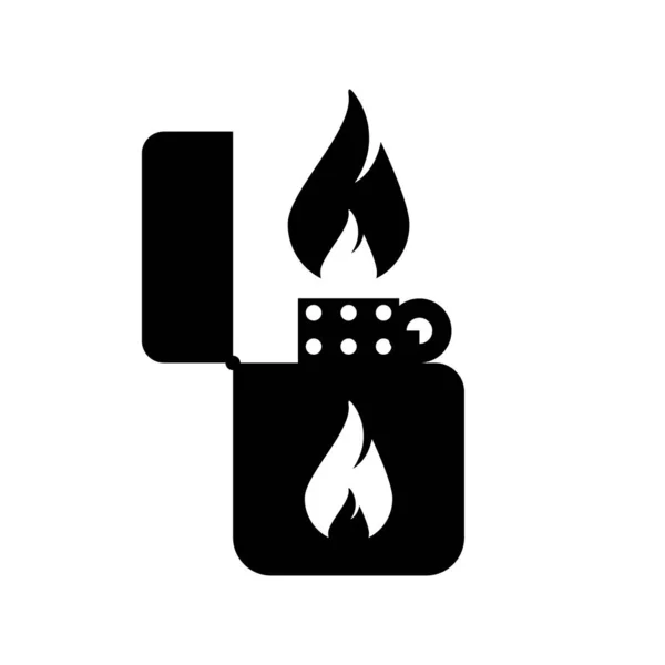 Modèle Vectoriel Icône Briquet Illustration Logo Design — Image vectorielle