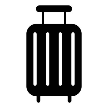 bavul ikonu vektör şablonu çizim logosu tasarımı