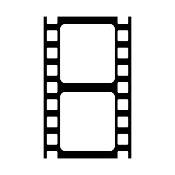 ビデオカメラフィルムテープリールベクトルイラストロゴデザイン — ストックベクタ